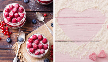 Valentine's Day pudding prep
